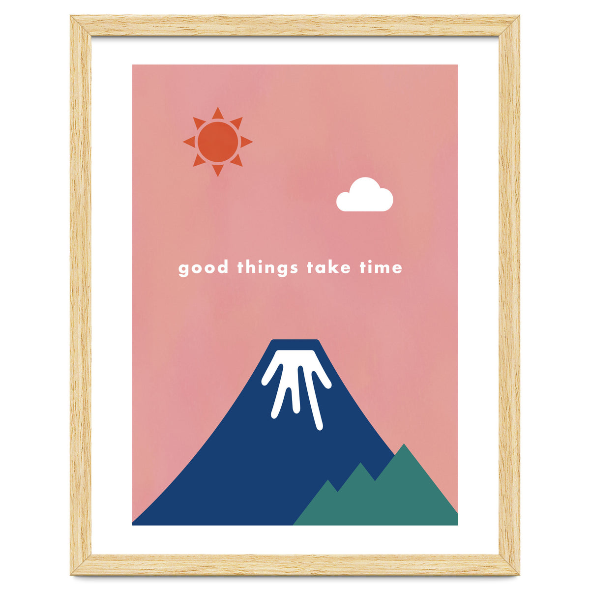 good things take time - Nature Landscape Illustration