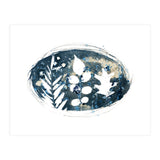 Indigo Blue Botanical Leaves No. 6 (Print Only) thumbnail
