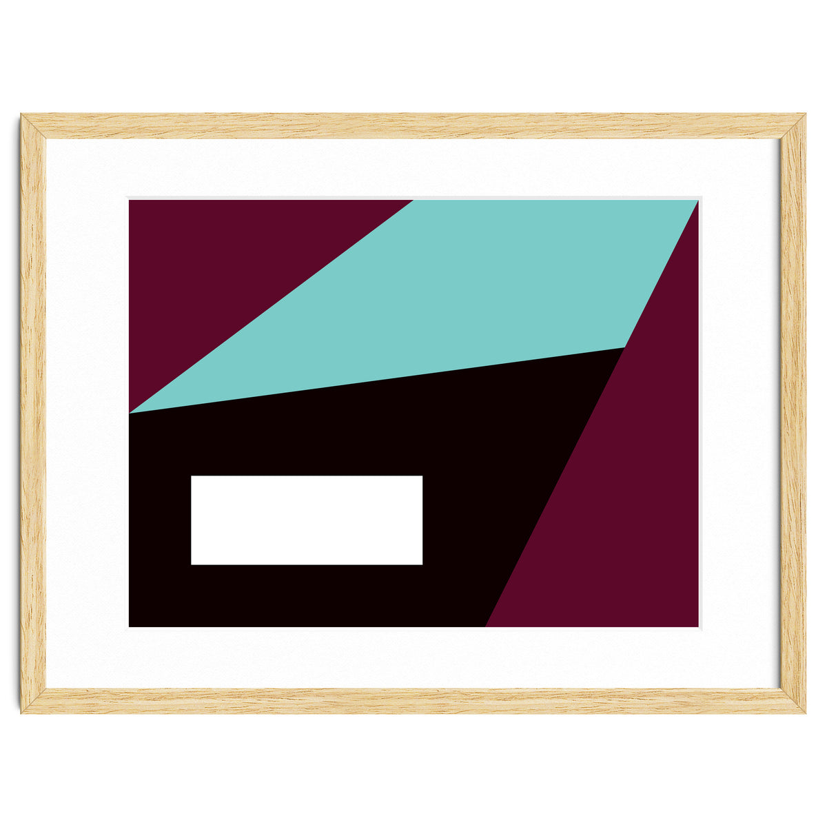 Geometric Shapes No. 84 - purple & turquoise