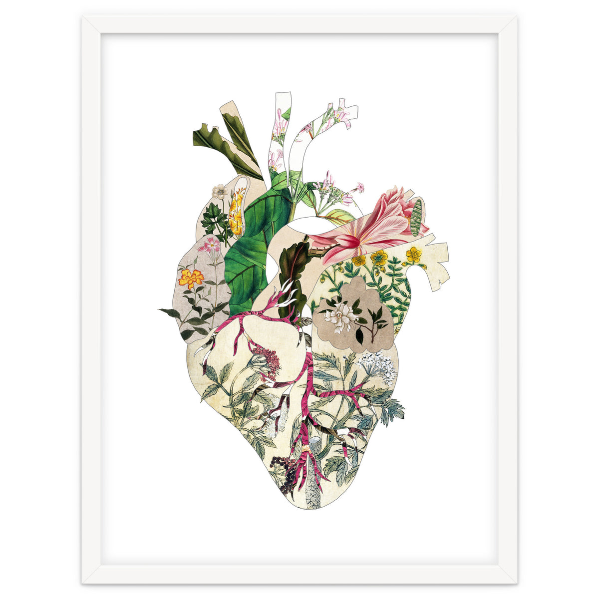 Vintage Botanical Heart