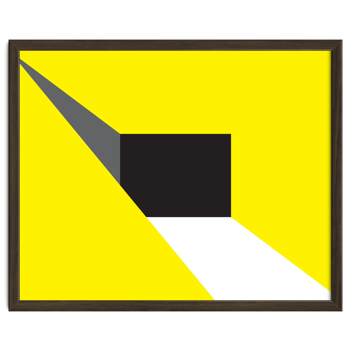 Geometric Shapes No. 20 - yellow, black & grey