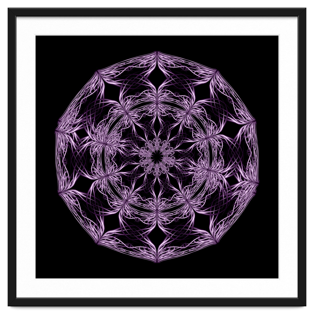 Mandala purple and black
