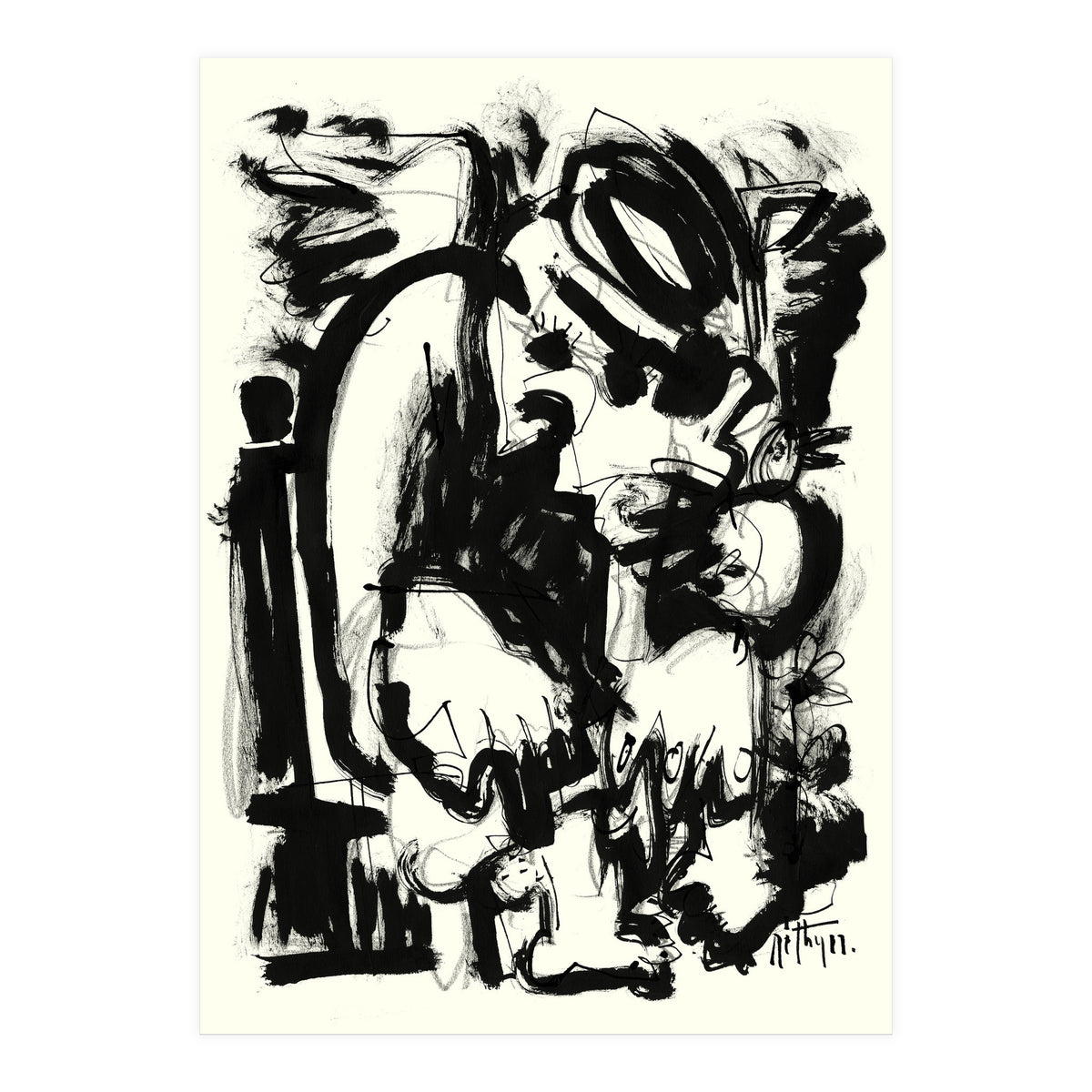 Saint With Bird (Print Only)