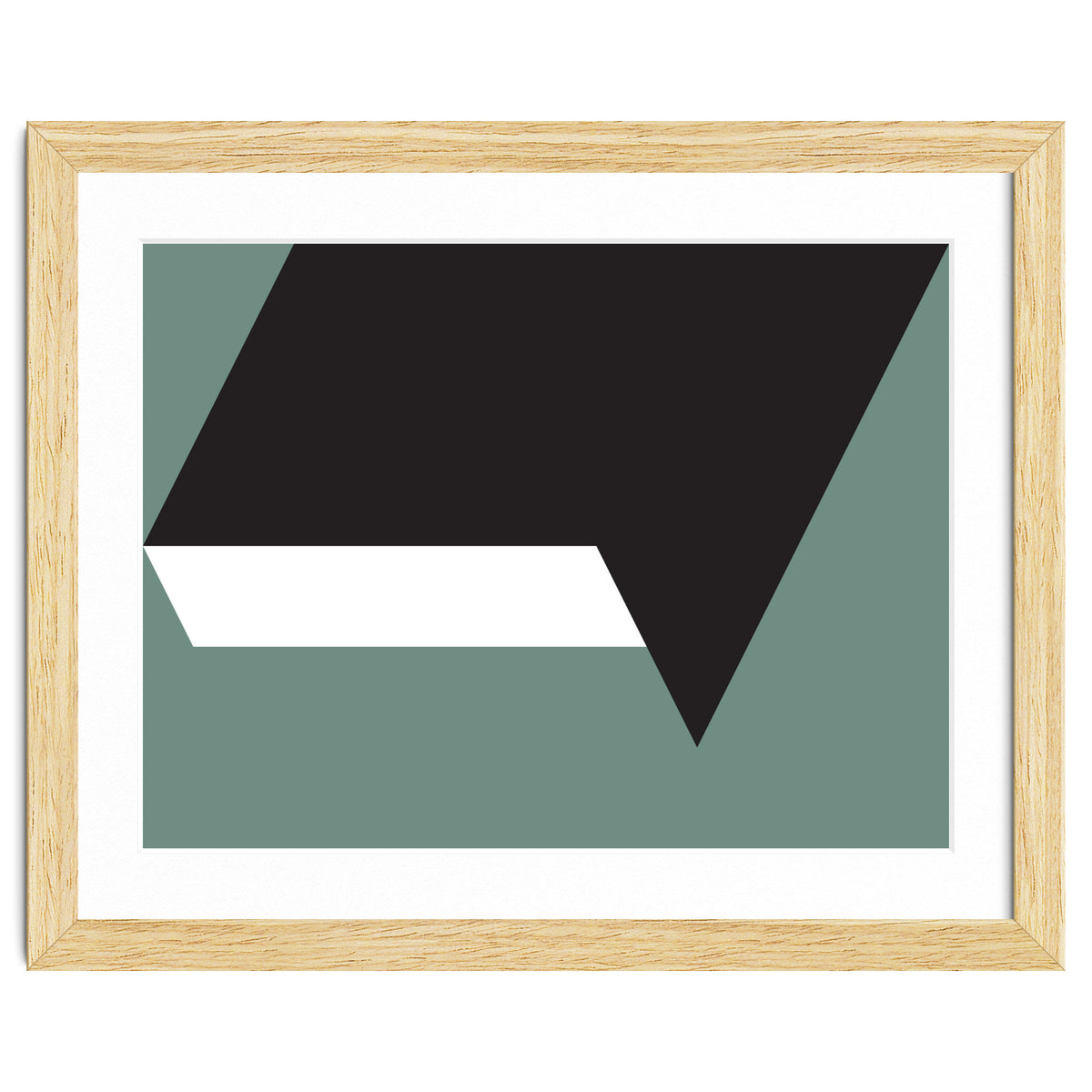 Geometric Shapes No. 85 - black, white & grey