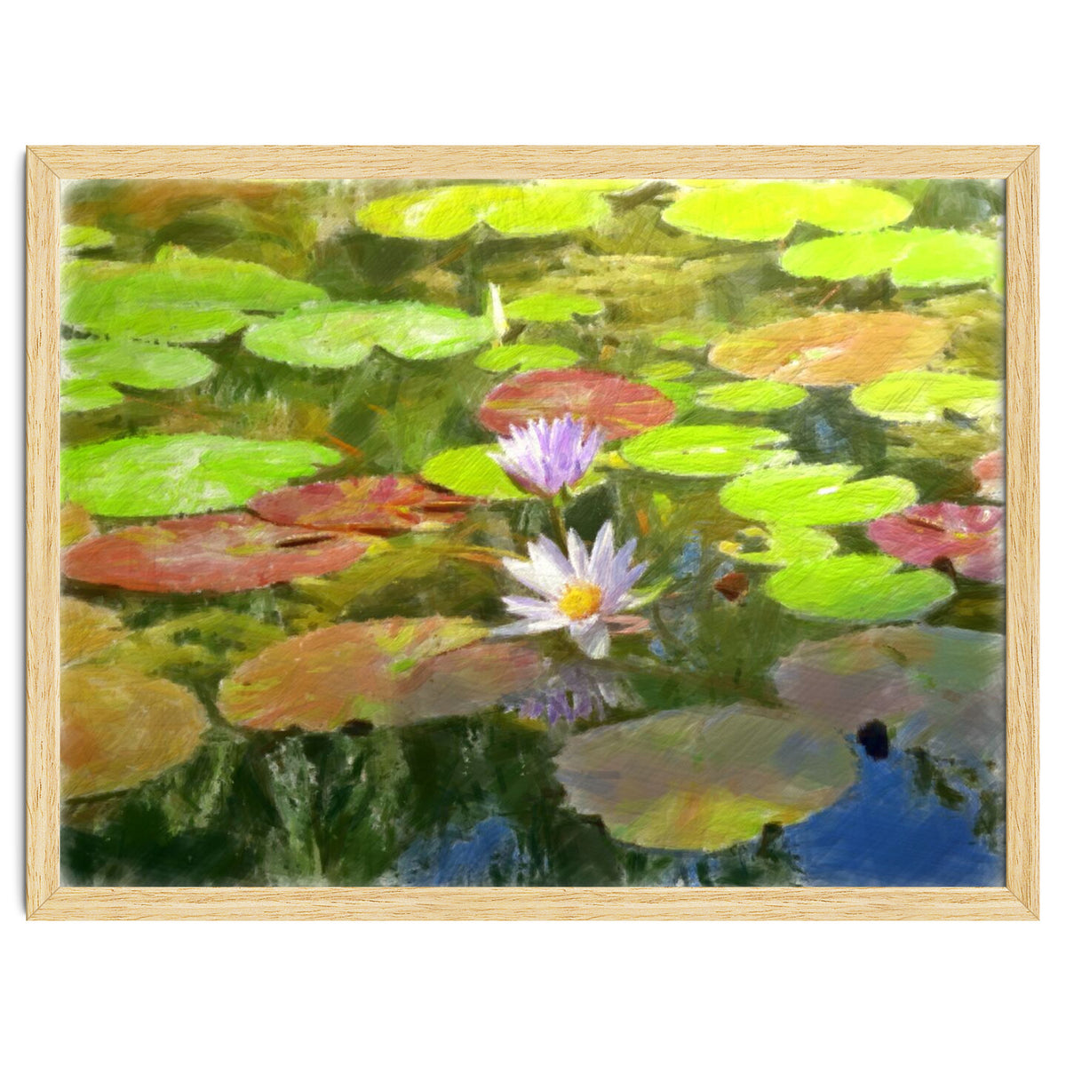 Floating in the water