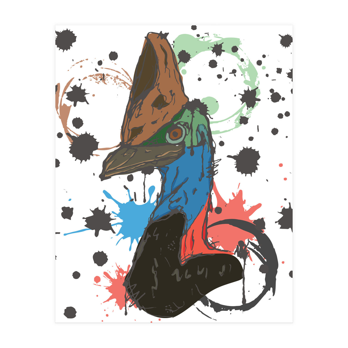 Cassowary Bird Sketch (Print Only)