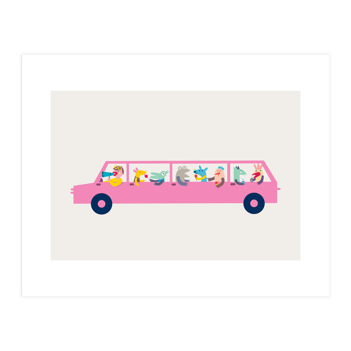 Pink Car (Print Only)