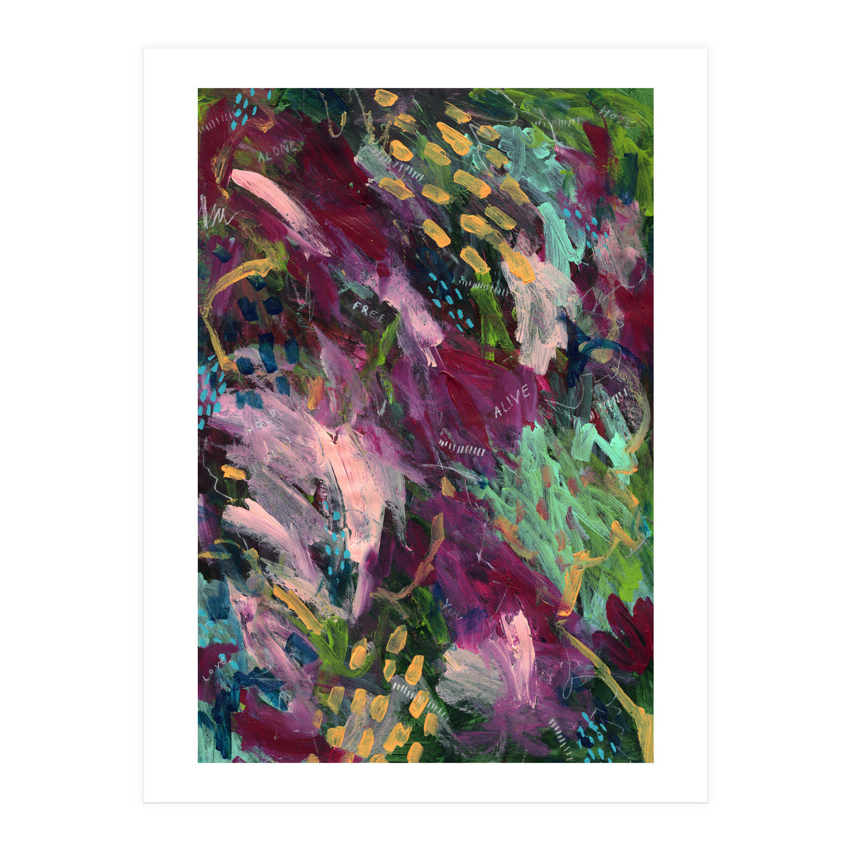 Flowers In The Forest (Print Only)