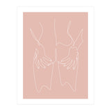 hot girl nude line pink (Print Only) thumbnail