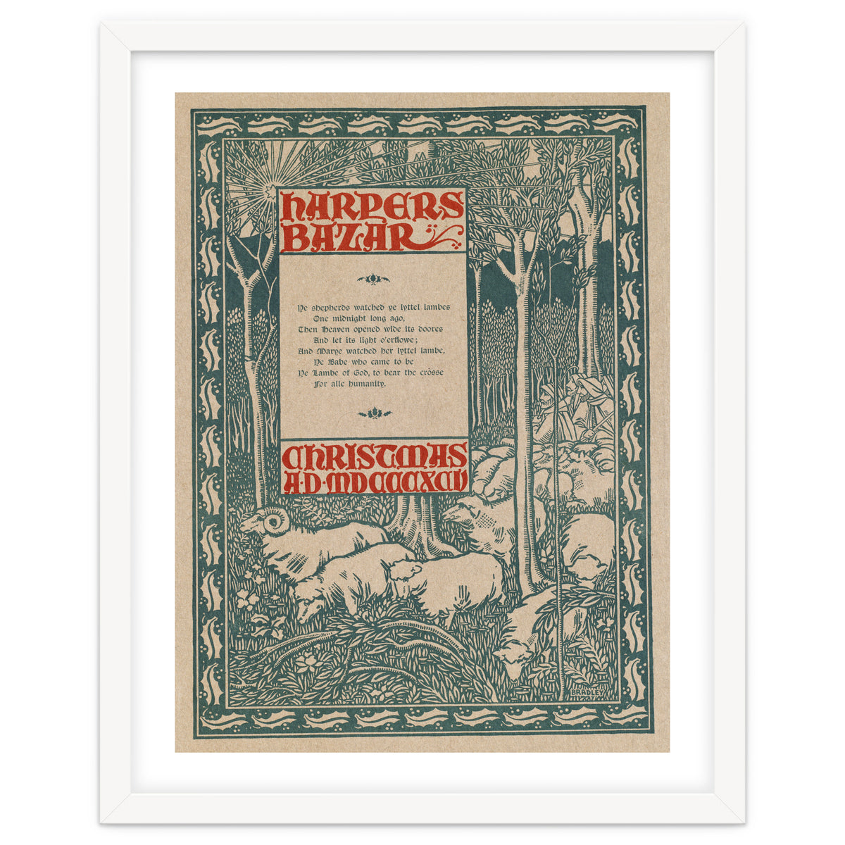 Harper's Bazar Christmas Advertisement