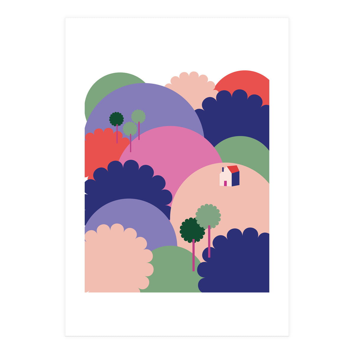 Mediterranean Landscape 1 Rgb  (Print Only)