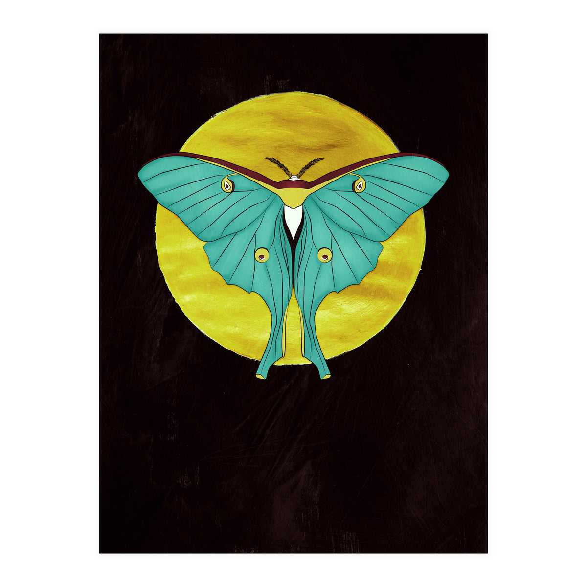 Luna Moth Moon (Print Only)