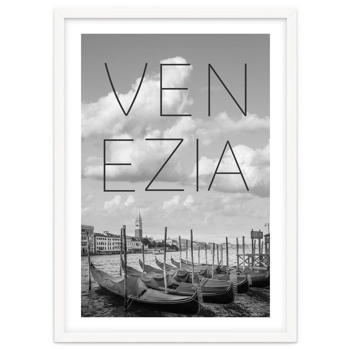VENICE Grand Canal and St Mark's Campanile | Text & Skyline