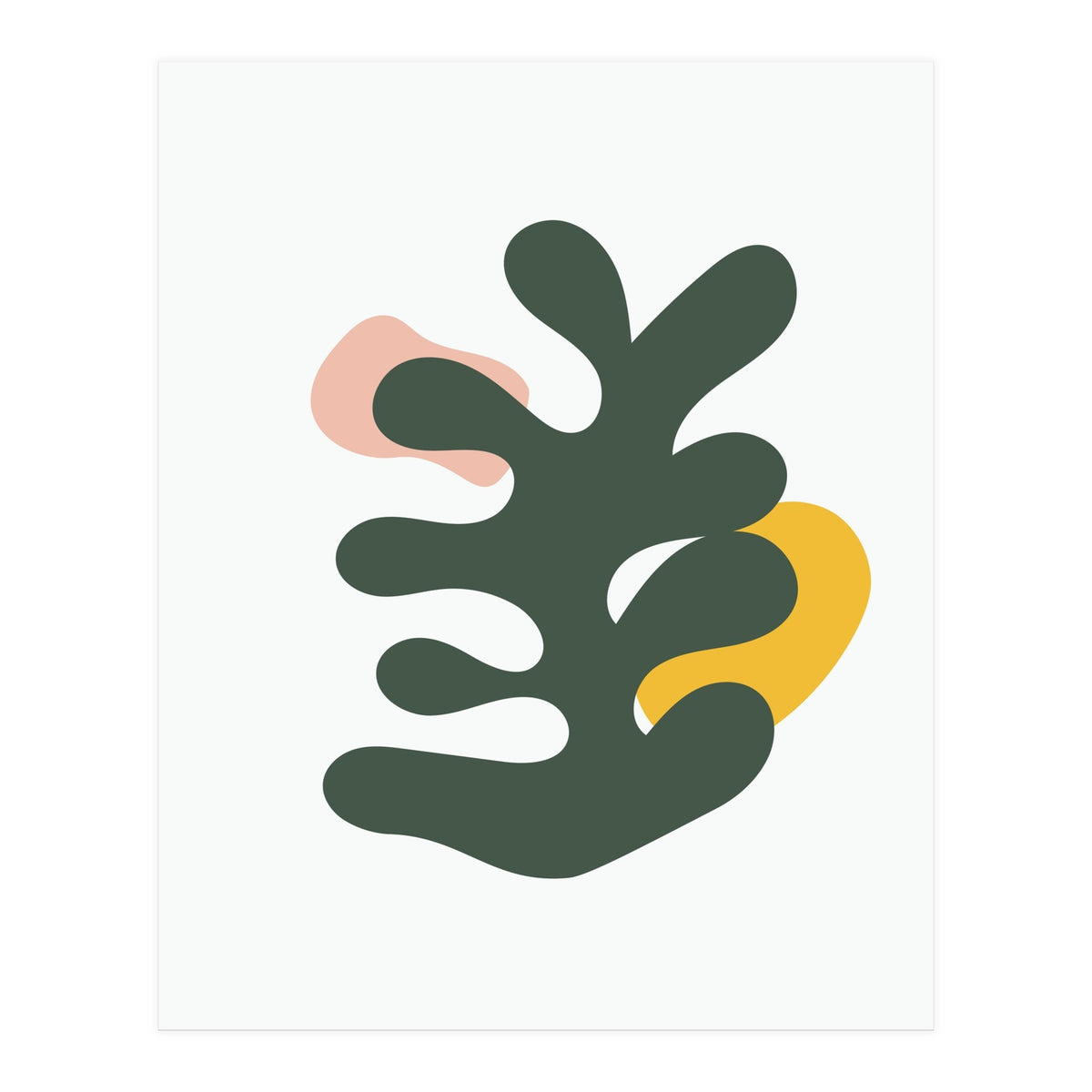 Botanical Mid Century Geometric Art (Print Only)