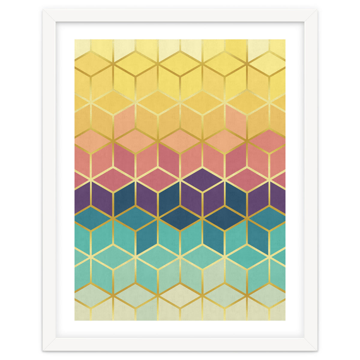 Colorful and golden pattern I