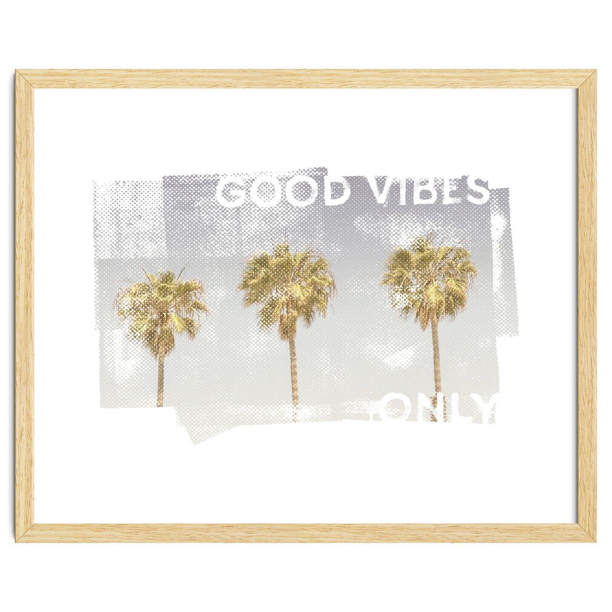 Vintage palm trees | good vibes only