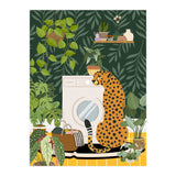 Cheetah in Tropical Laundry Room (Print Only) thumbnail