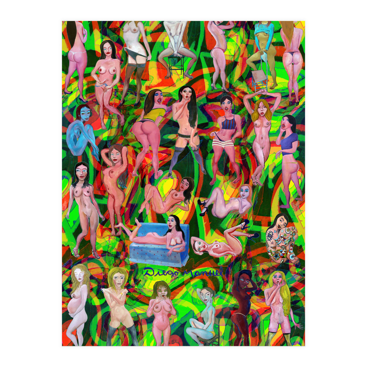 Chicas 3d 15 (Print Only)