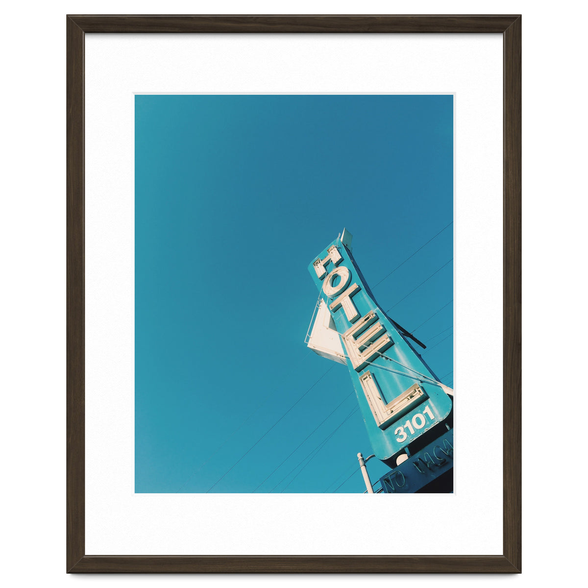 Hotel sign in California