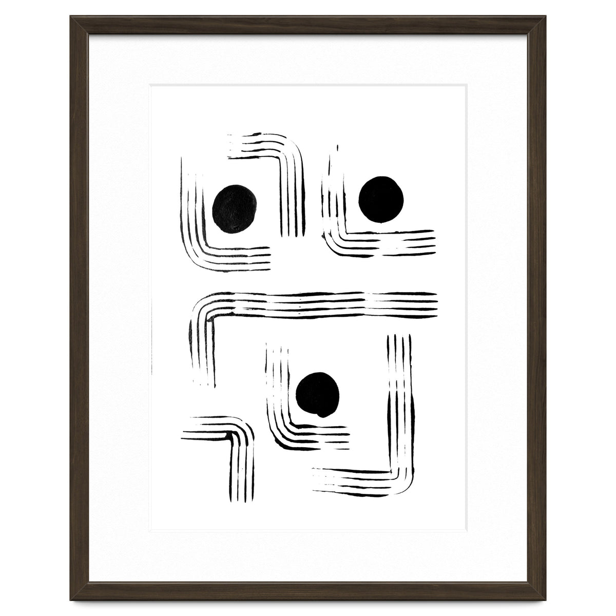 Mid-century Modern Monochrome Print #2