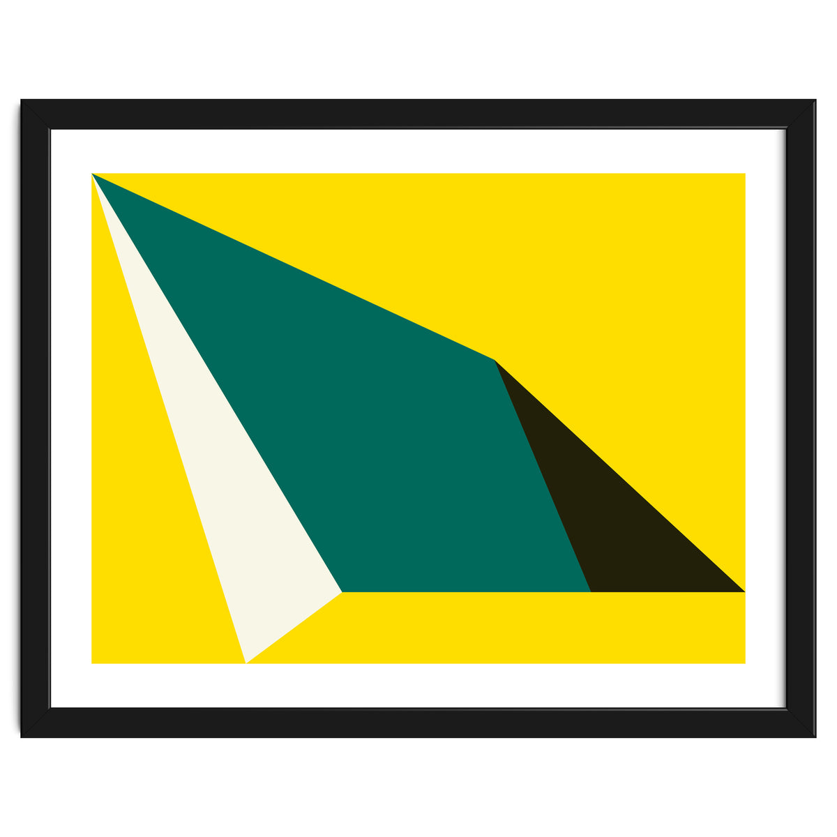 Geometric Shapes No. 74 - yellow, green & black