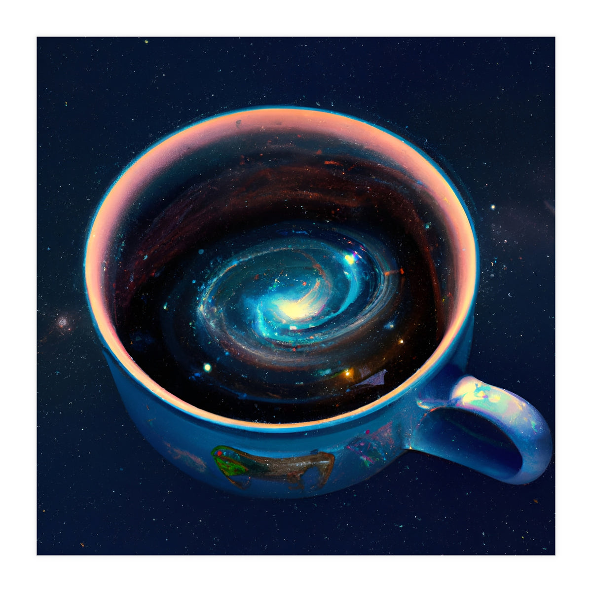 Cosmic Coffee Cup (Print Only)