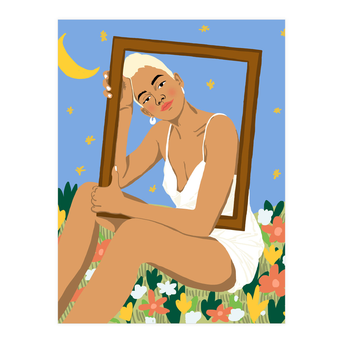 The Moon & Her Stars (Print Only)