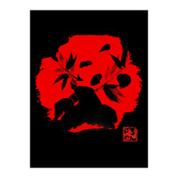 panda in red (Print Only)