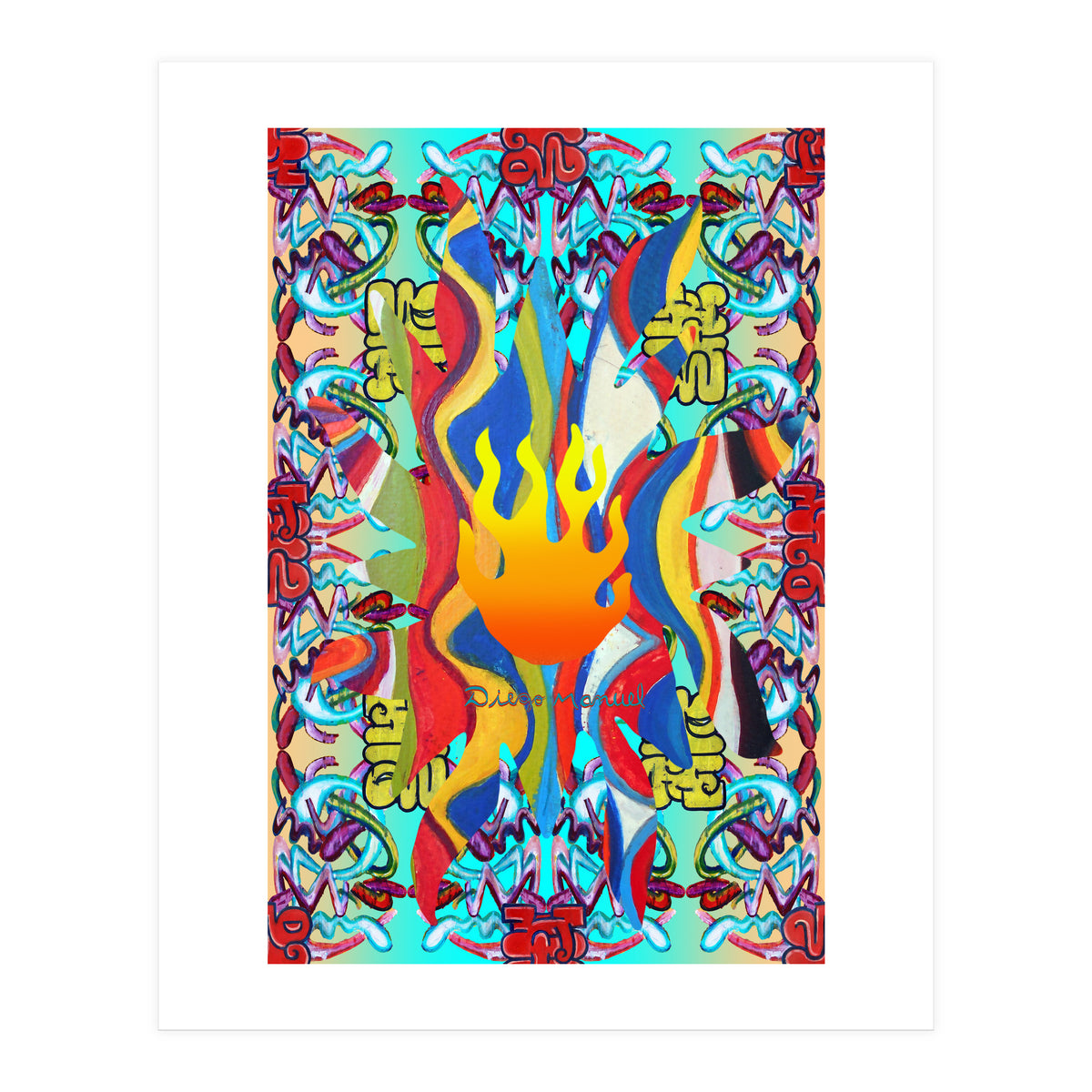 Fuego Y Graffiti 41 (Print Only)