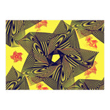 Black flowers on yellow background. (Print Only) thumbnail