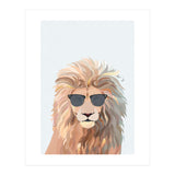 Lion Portrait earing sunglasses (Print Only) thumbnail