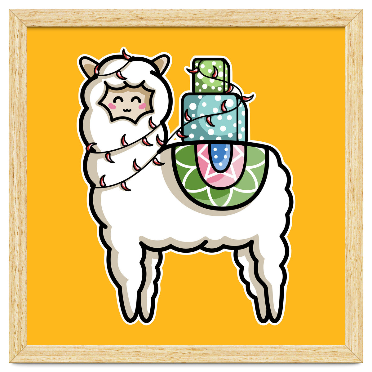 Kawaii Cute Gift Carrying Llama