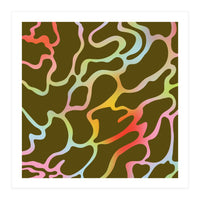 Colorful Wavy Lines Pattern \\ Multicolor Gradient (Print Only)