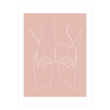 hot girl nude line pink (Print Only) thumbnail