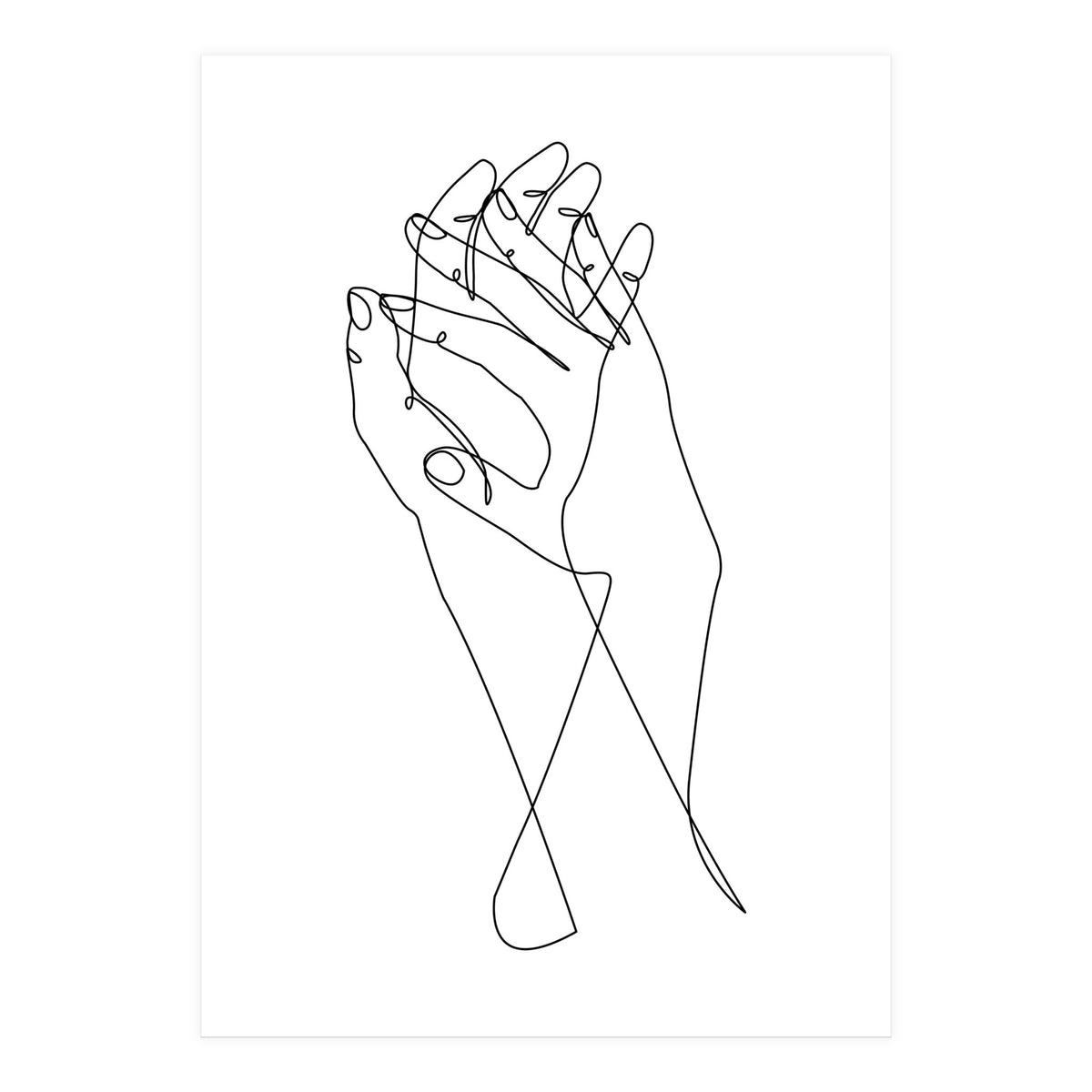 holding hands (Print Only)