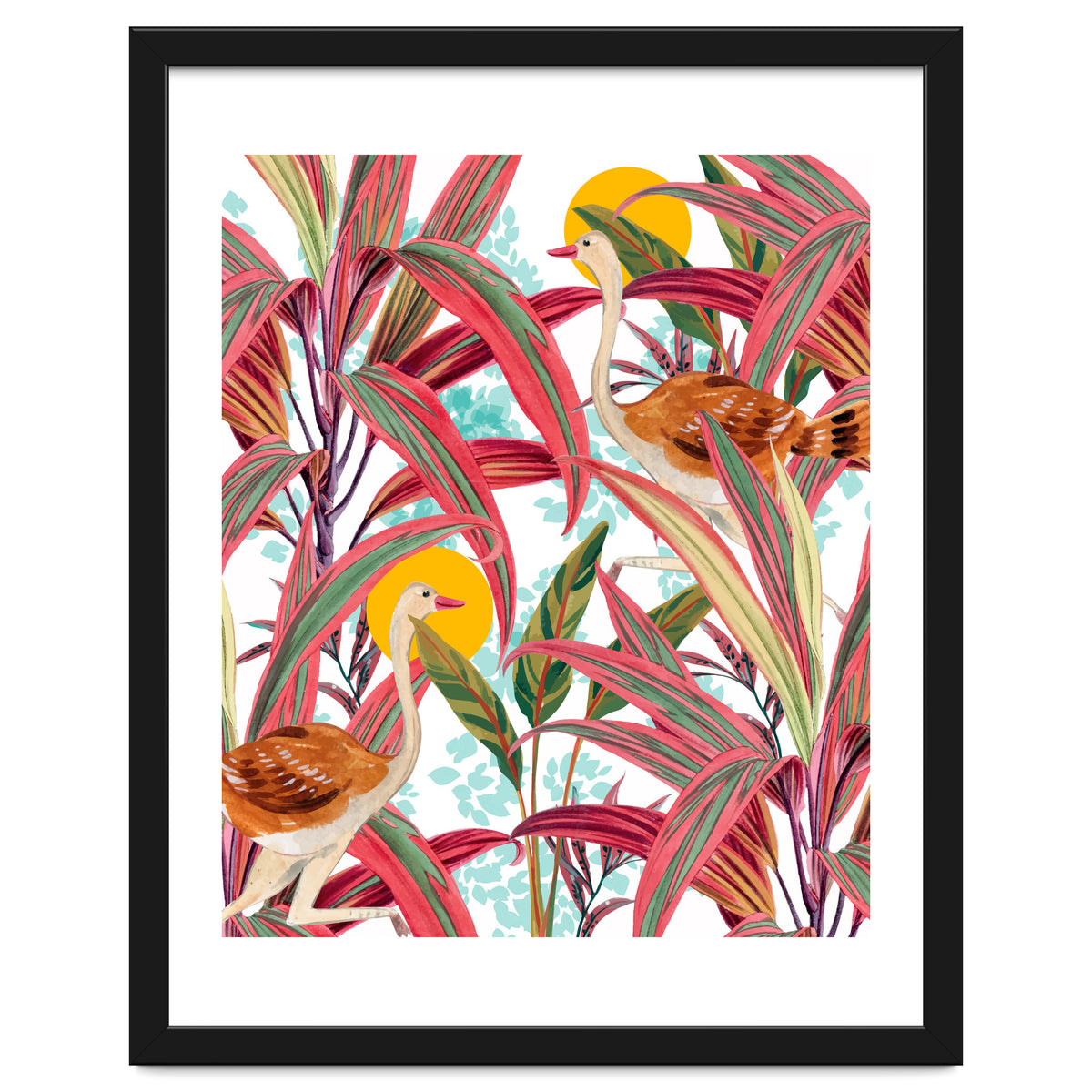 Faith Is The Bird That Feels The Light When The Dawn Is Still Dark, Vintage Botanical Nature Painting Jungle