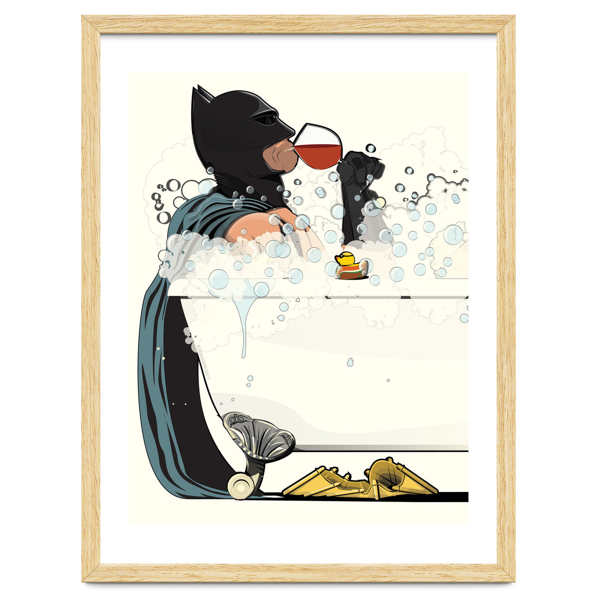 Batman in the Bath, funny Bathroom Humour