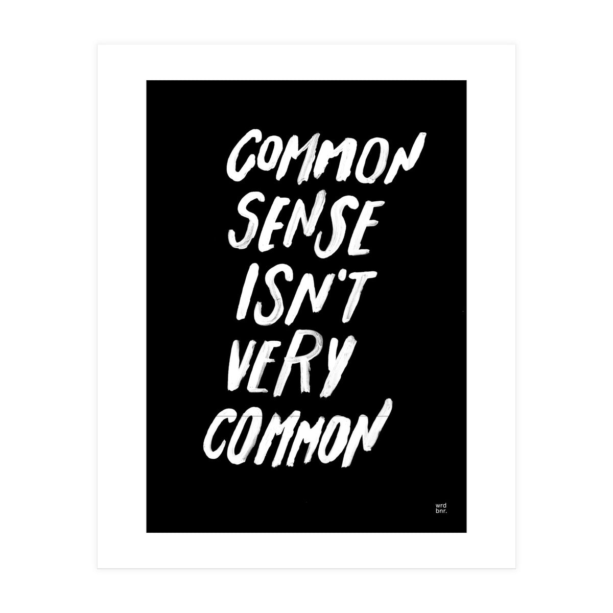 UNCOMMON SENSE (Print Only)