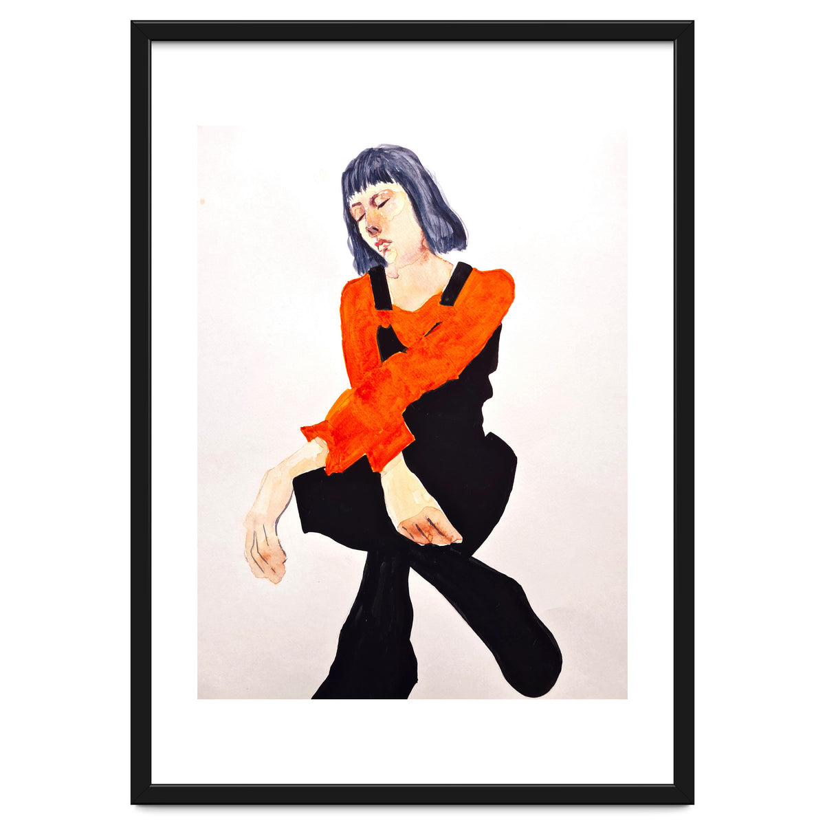 Untitled #60 - Woman in organge and black