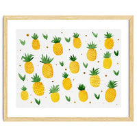 Watercolor pineapples