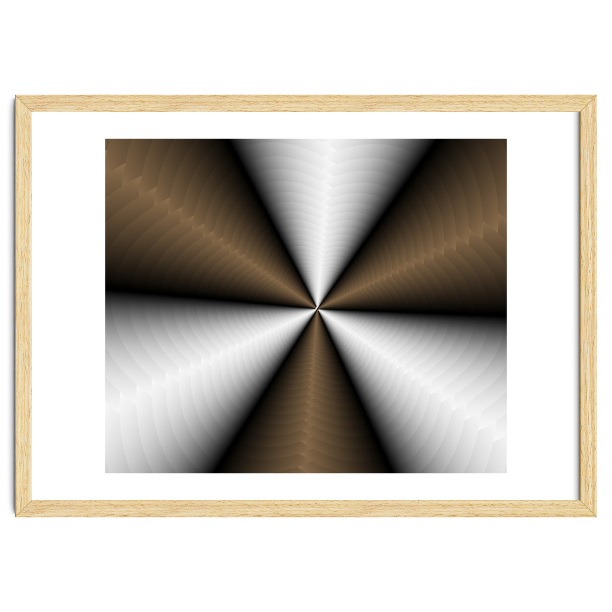 Brown Color Modern Interior Art