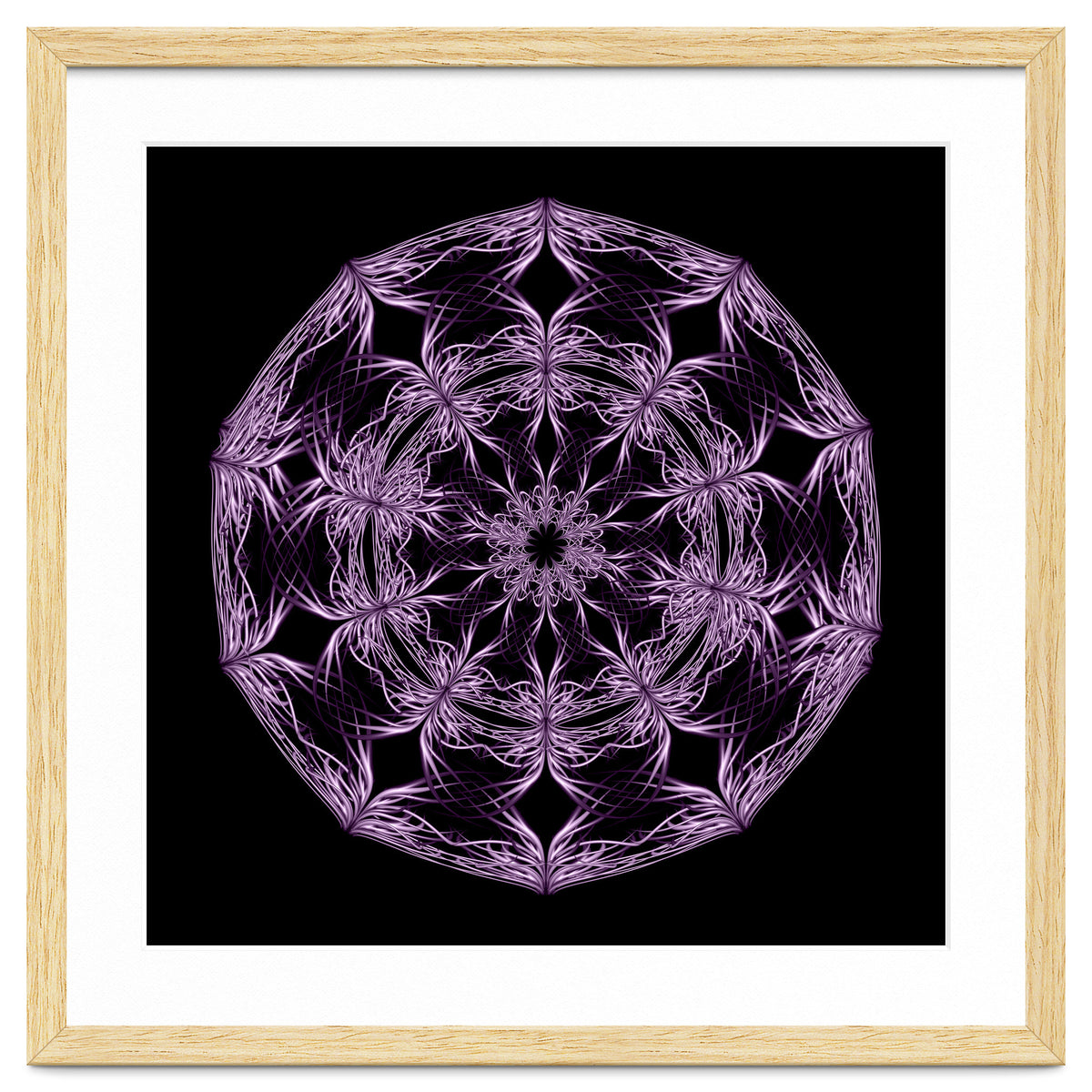 Mandala purple and black