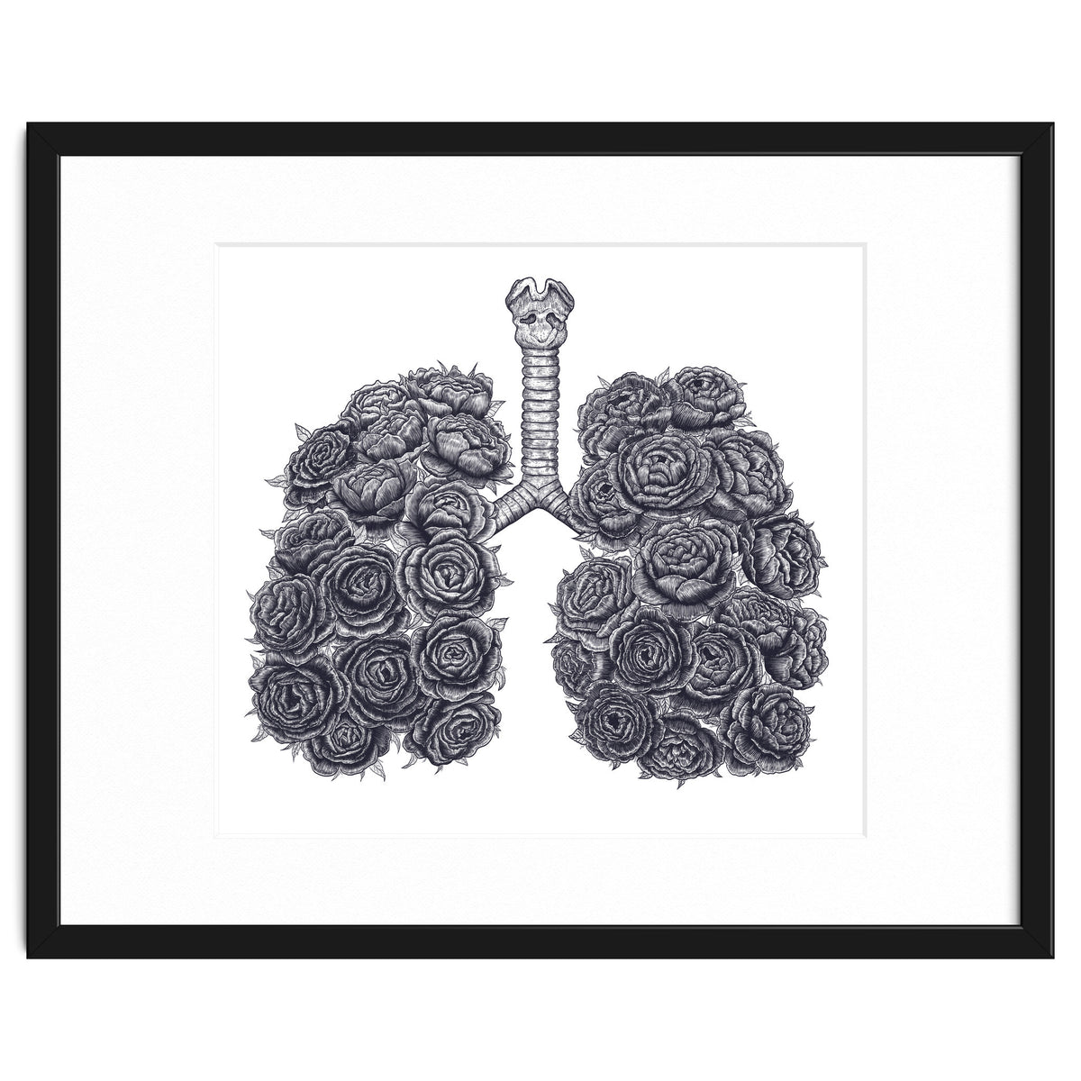 Lungs With Peonies