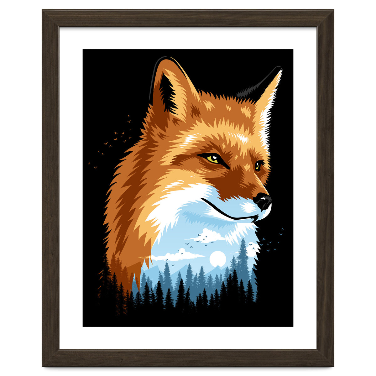 Fox Colors Forest