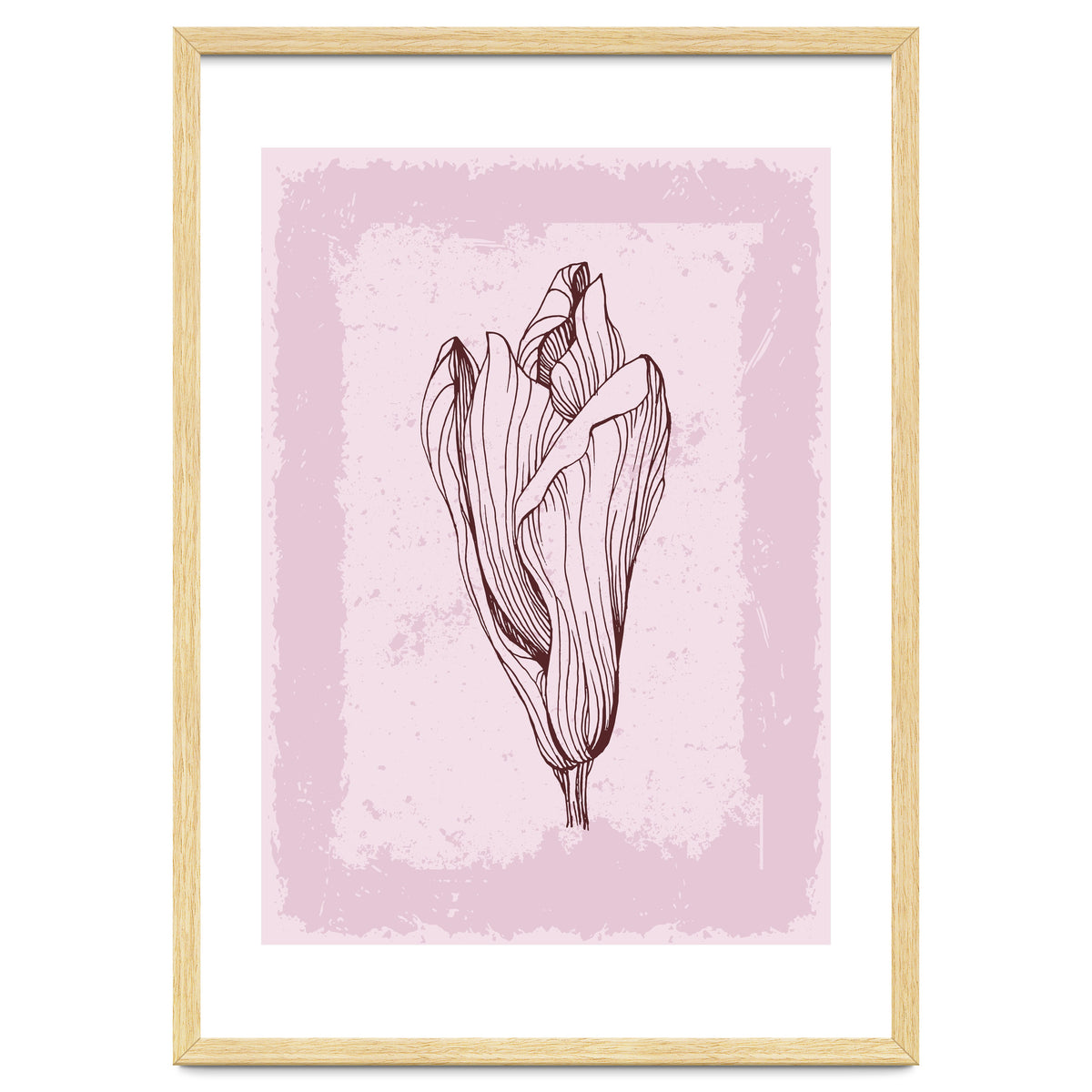 Magnolia Neutral Abstract Botanical