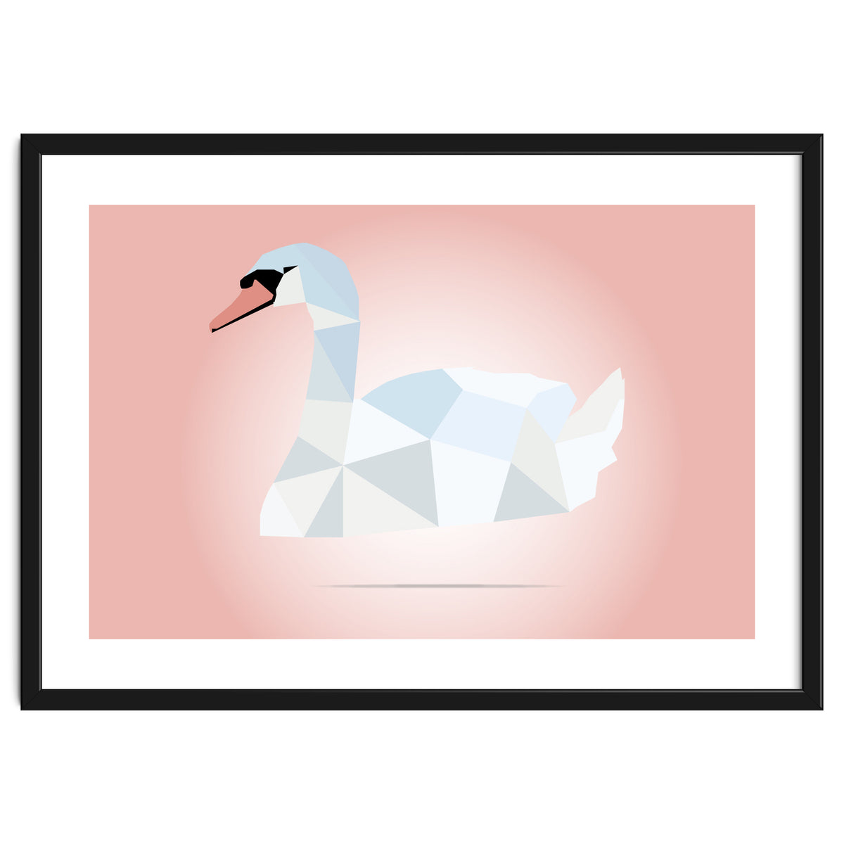 Swan Low Poly Art