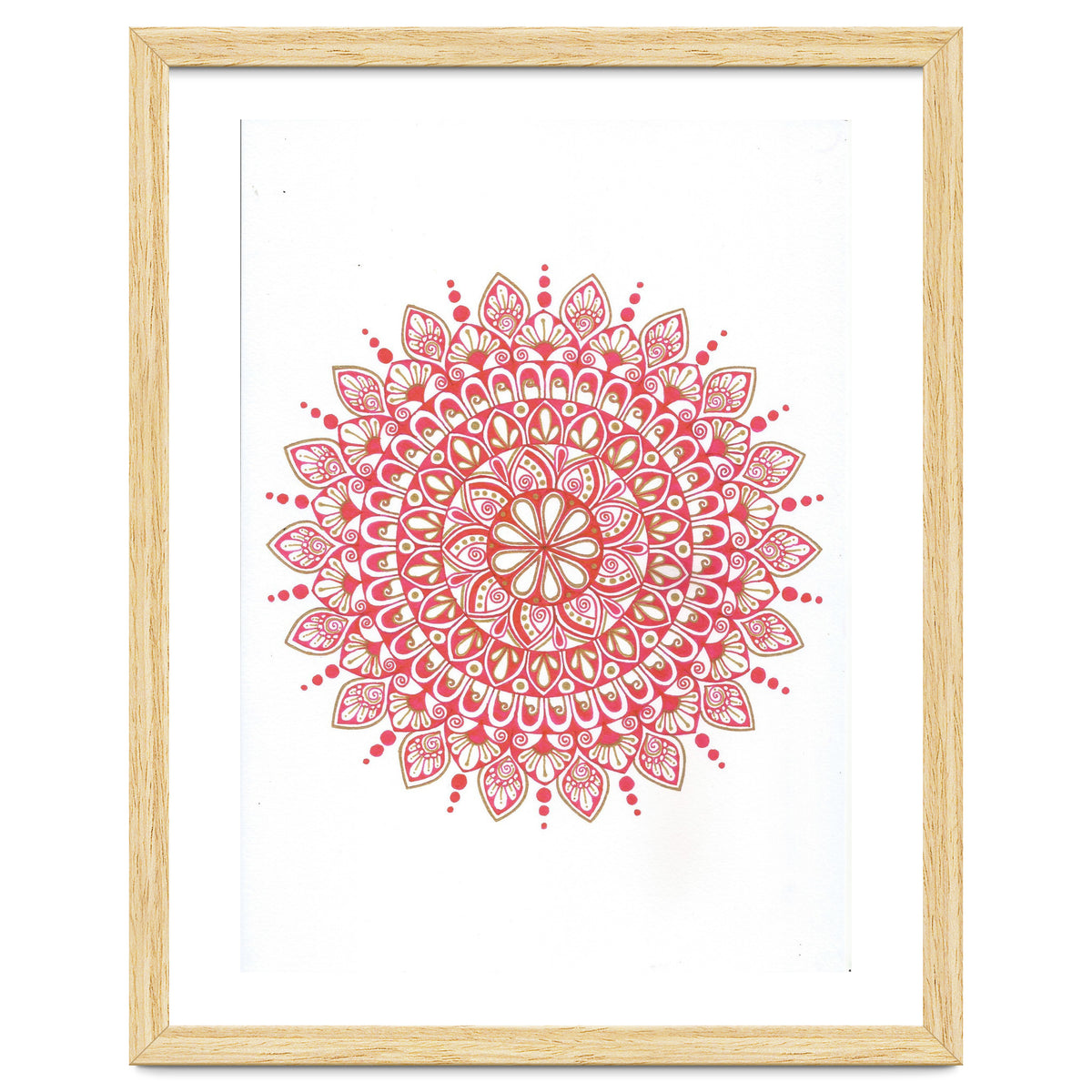 Red & Gold Mandala 2