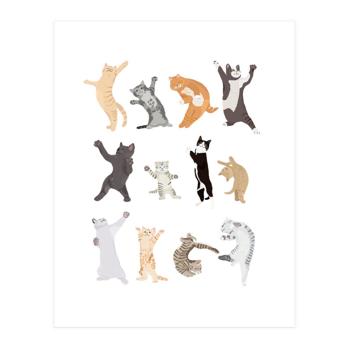 Dancing Cats (Print Only)