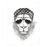 Wild Lion (bw) (Print Only) thumbnail