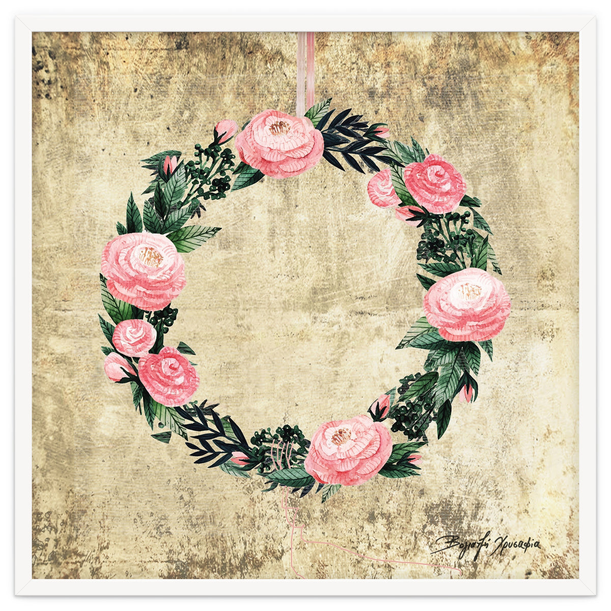 Wreath #Rose Flowers #Royal collection